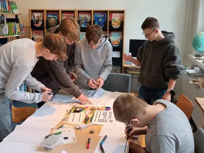 E-Kurs Deutsch (Jg. 9) zu Besuch in der Gemeindebücherei Neunkirchen